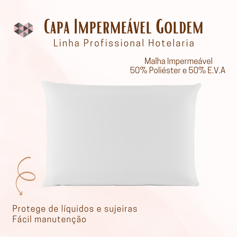 Capas Protetora De Travesseiro Golden Kit Com 04