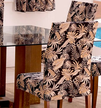 Capa para Cadeira Decor Floral Kit Com 06