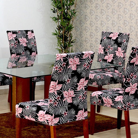 Capa para Cadeira Decor Floral Kit Com 06