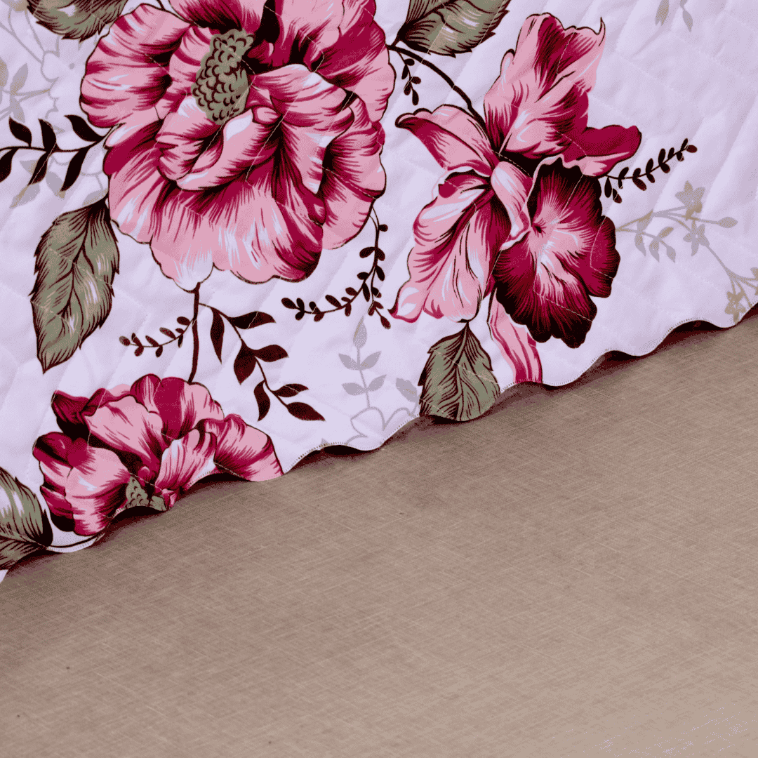 cobre leito casal floral